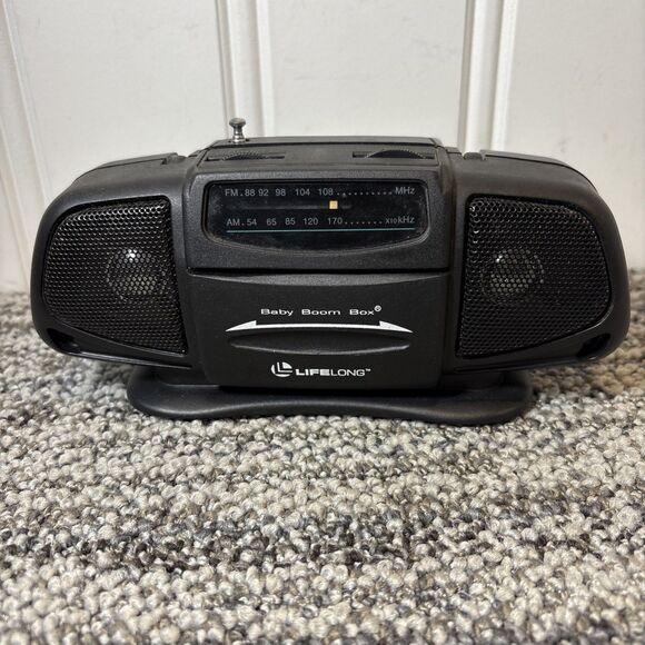 Set of 2 VTG LIFELONG Mini Baby Boom Box AM/FM Portable Radio Tested & Works - Picture 11 of 16
